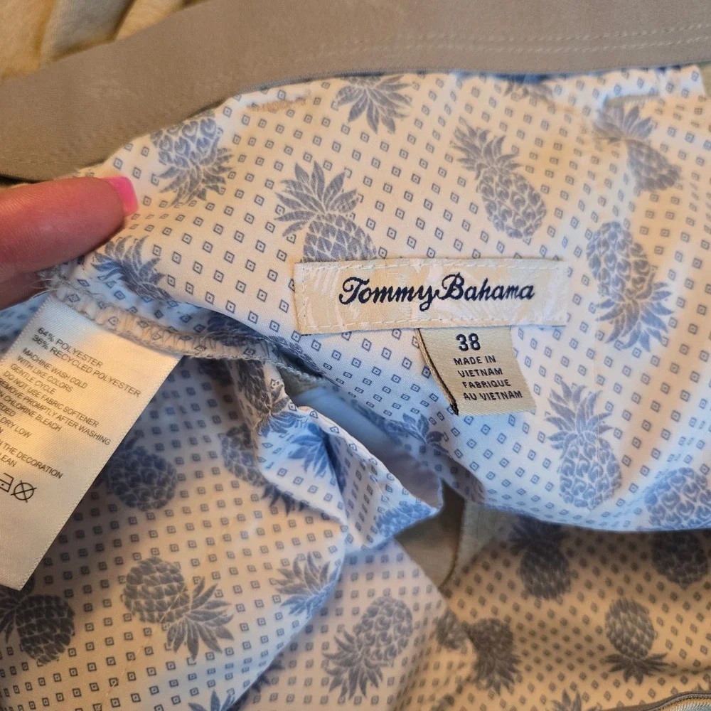 Tommy Bahama Boracay Performance Shorts Mens 38 Khaki Tan Stretch Golf 8.5in - Picture 3 of 9